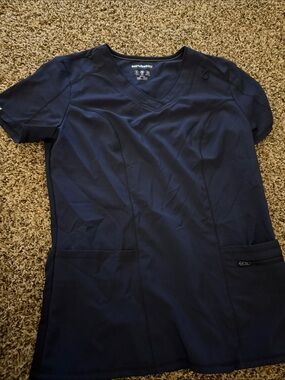 ScrubStar Navy V-Neck Women Medical Scrub Top